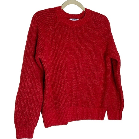 Old Navy Sweaters - Old Navy red sweater with crew neckline. Size XS